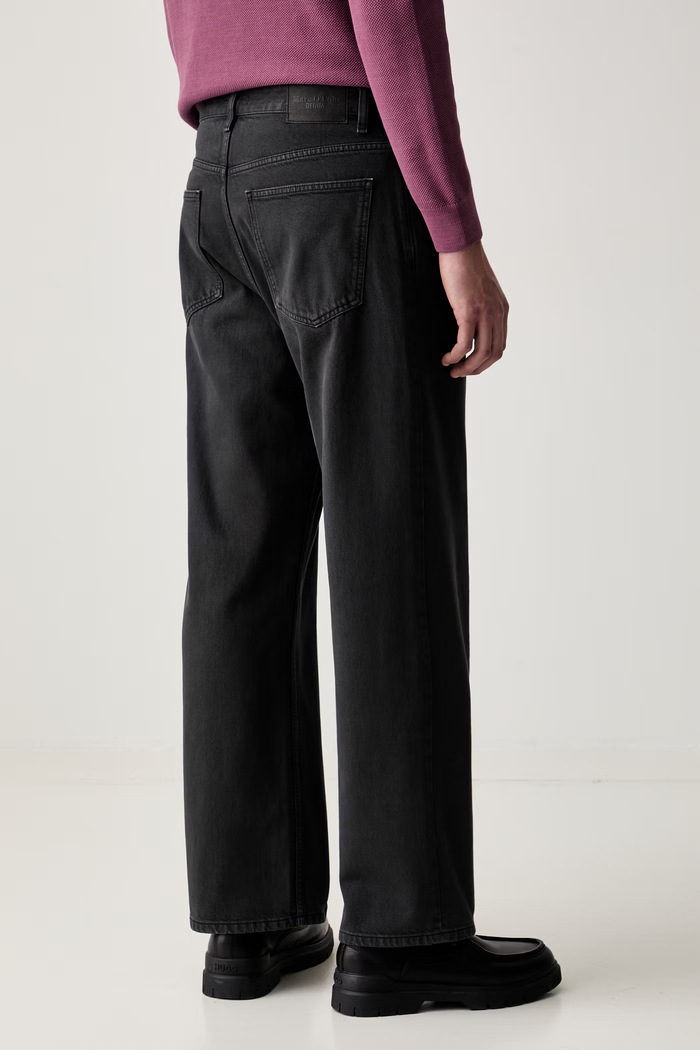 Odzież Marc O'Polo jeansy wide leg męskie 5000009738 szary