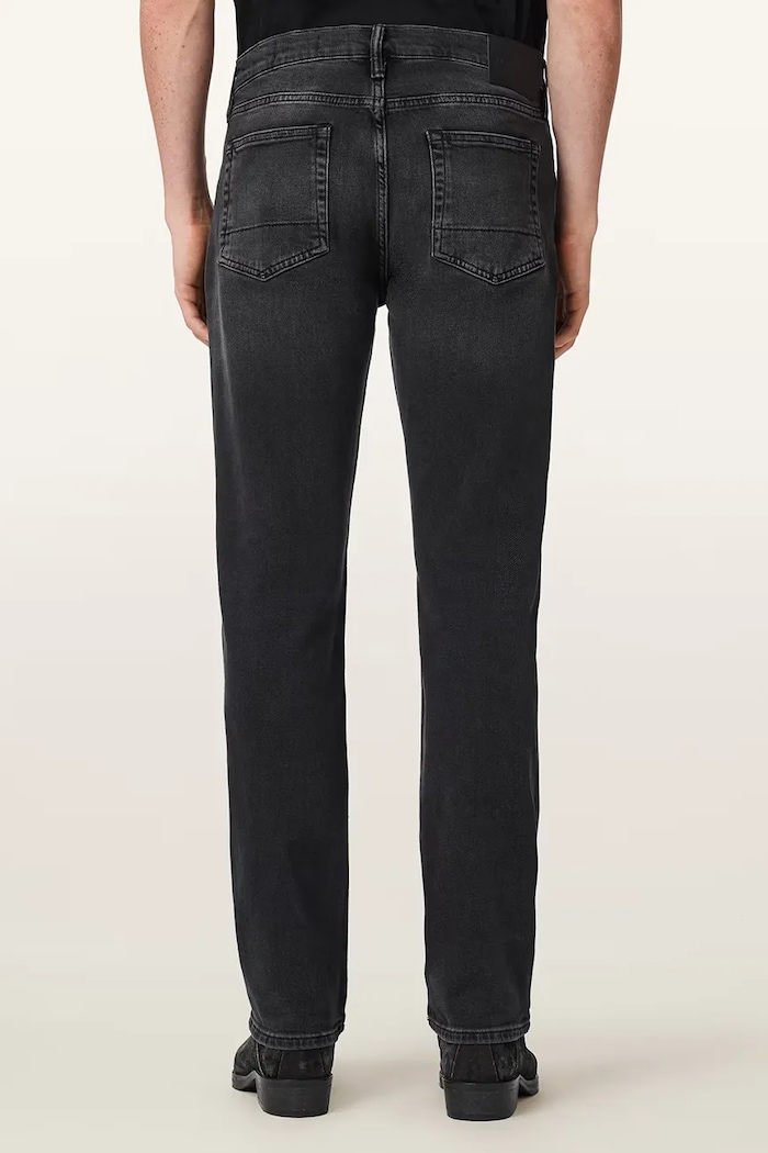 AllSaints jeansy skinny męskie SID M016EE czarny AW26