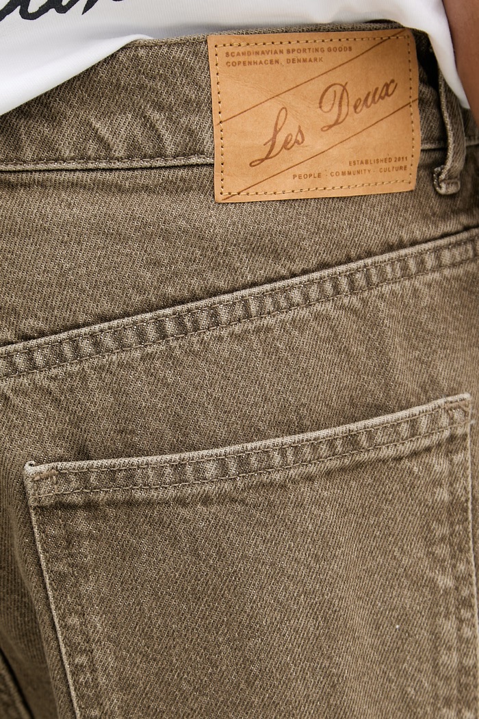 Les Deux jeansy tapered męskie brązowy 1001845