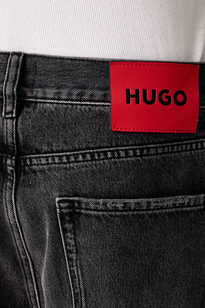 Kavbojke relaxed kroja moške HUGO HUGO 50561475 siva