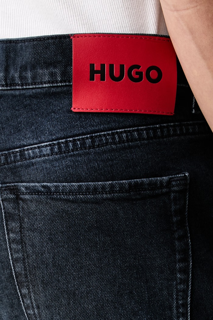 HUGO jeansy tapered męskie HUGO granatowy 50561474