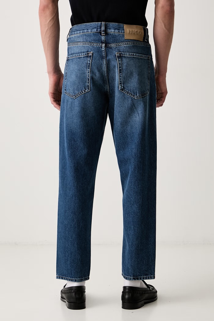 Odzież HUGO jeansy relaxed fit męskie HUGO 50561455 niebieski