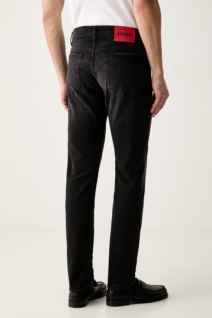 Одяг HUGO джинси slim fit чоловічі HUGO 50561271 чорний