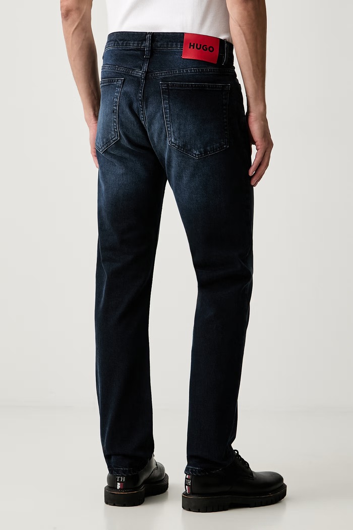 Oblečenie HUGO rifle slim fit pánske HUGO 50561250 tmavomodrá