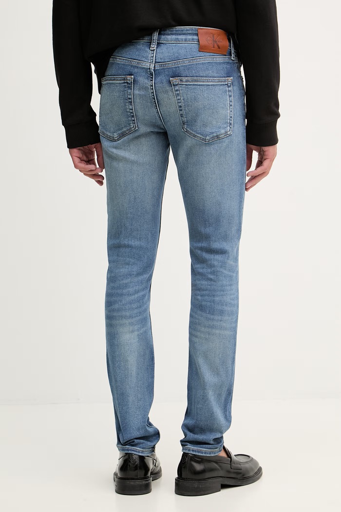 Oblečenie Calvin Klein Jeans rifle skinny pánske LV04RG793G modrá