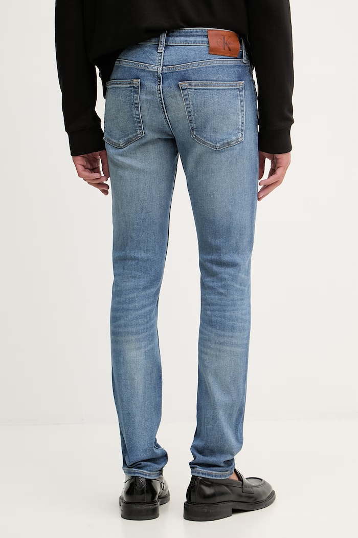 Oblečenie Calvin Klein Jeans rifle skinny pánske LV04RG793G modrá
