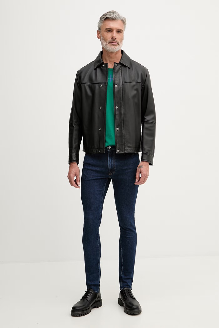 Calvin Klein Jeans rifle skinny pánske LV04RG792G tmavomodrá AW26
