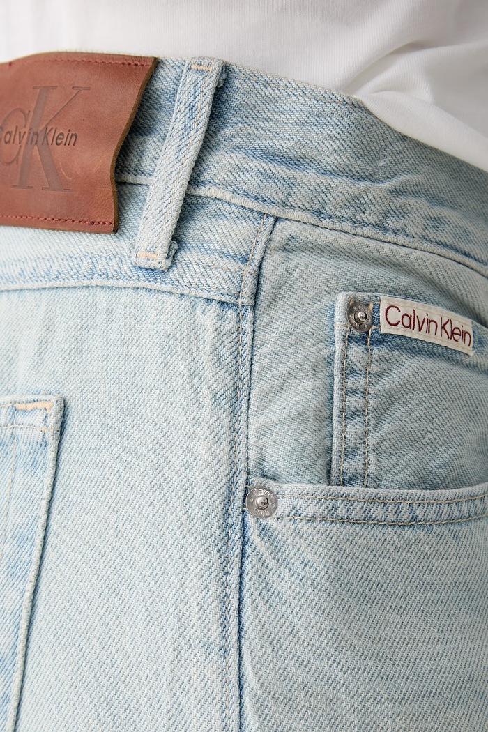 Calvin Klein Jeans rifle straight pánske modrá LV04RG701G