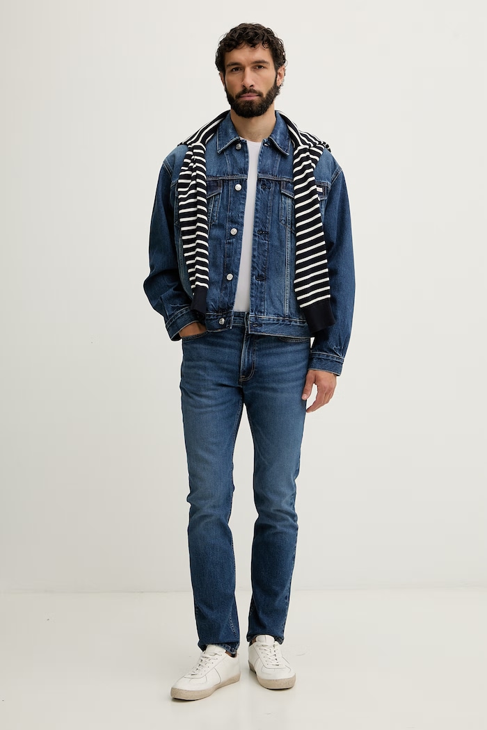 Calvin Klein Jeans rifle slim fit pánske LV04RB735G modrá AW26