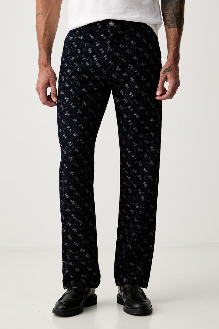 Guess relaxed fit džíny pánské DAMON námořnická modř M6YAV7.D1290