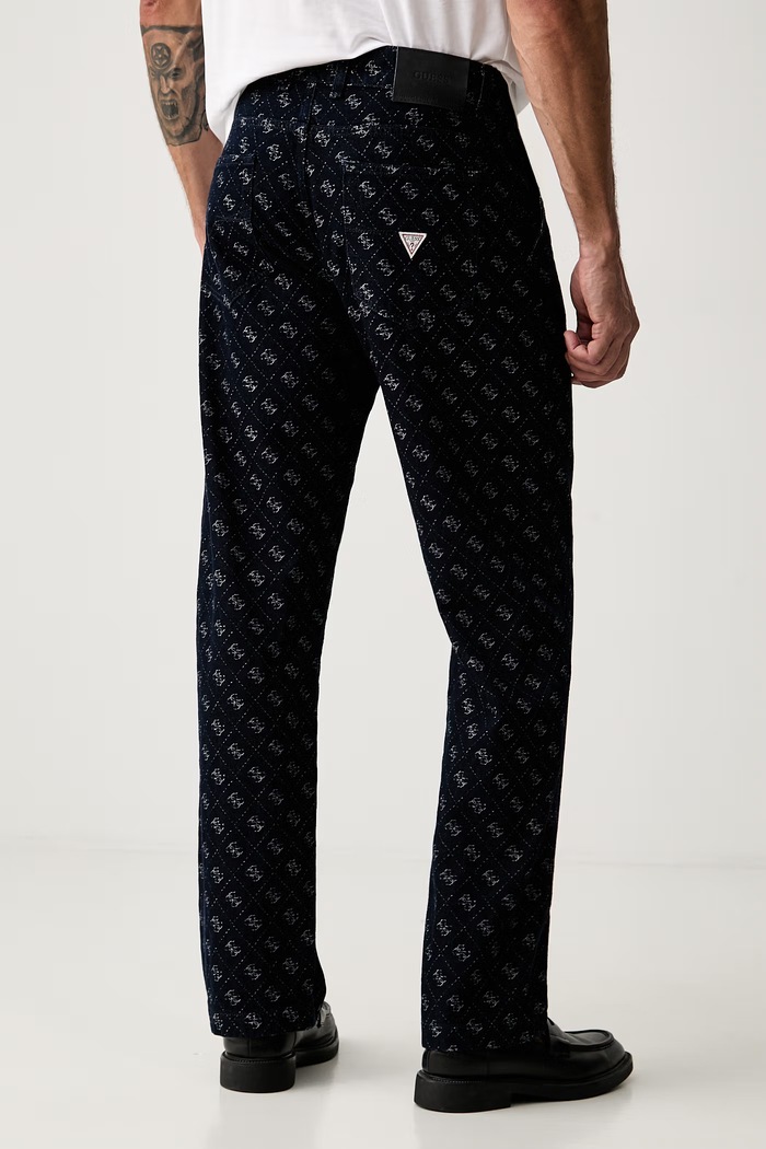 Odzież Guess jeansy relaxed fit męskie DAMON M6YAV7.D1290 granatowy