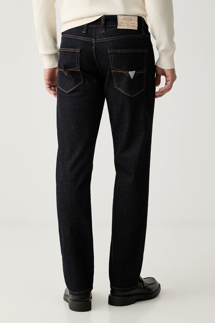 Oblačila Guess slim kavbojke moške ANGELS M6YAN2.D1472 mornarsko modra