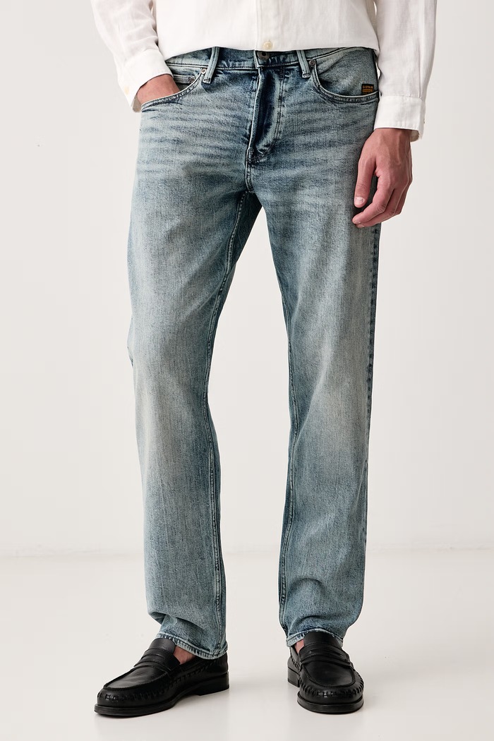 G-Star Jeansy męskie Streem Slim Tapered niebieski D28534.E205