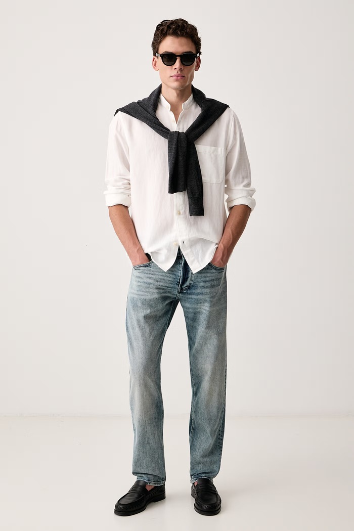 G-Star Jeansy męskie Streem Slim Tapered D28534.E205 niebieski AW26