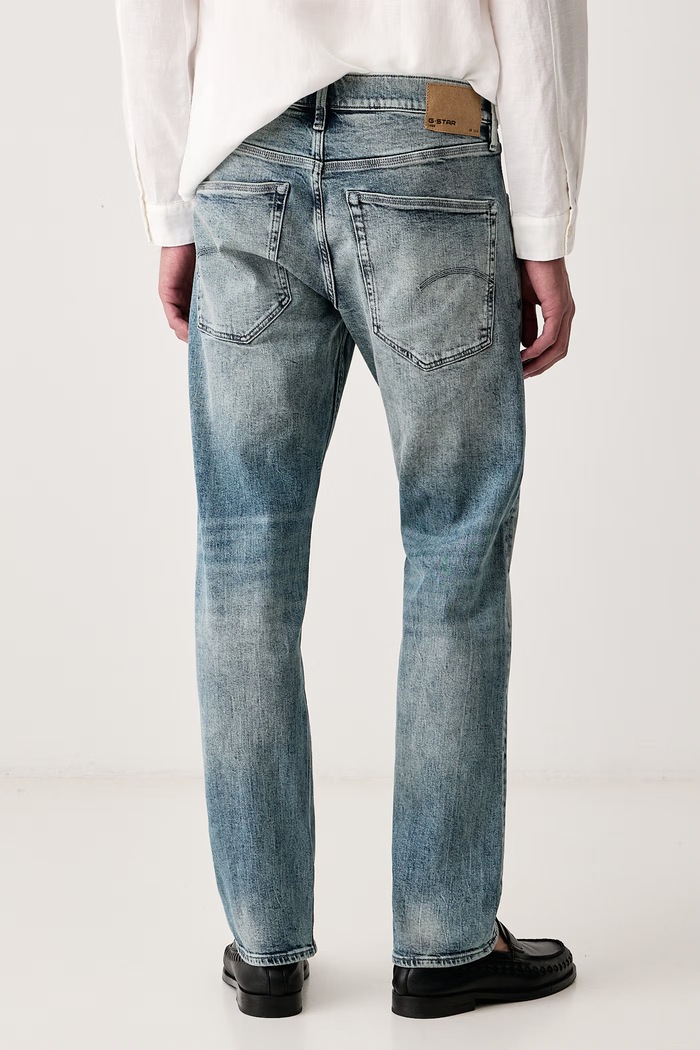 Odzież G-Star Jeansy męskie Streem Slim Tapered D28534.E205 niebieski