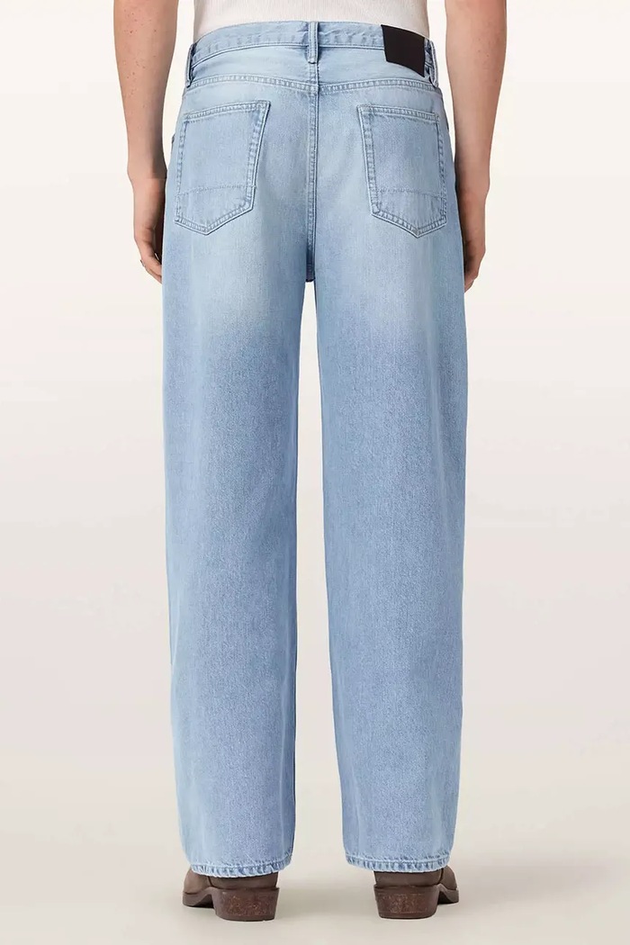 AllSaints rifle straight pánske LENNY M020EE modrá AW26