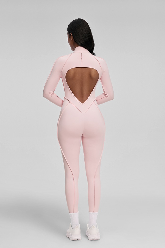 BetterMe Kombinezon sportowy damski Full-Length Catsuit BDS00009 różowy AW26