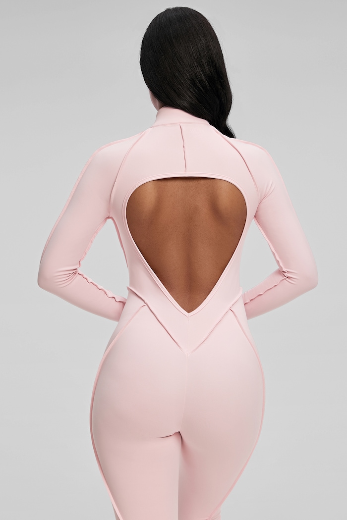 Kombinezon sportowy damski Full-Length Catsuit BetterMe BDS00009 różowy