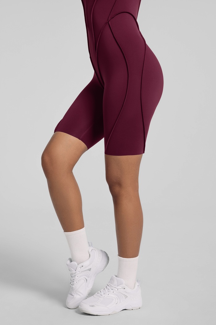 Odzież BetterMe Kombinezon sportowy damski Sleek BDS00008 bordowy