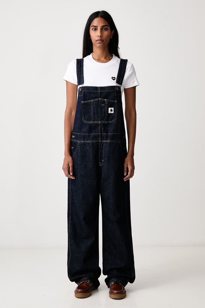 Carhartt WIP Bib Overall Straight ogrodniczki damskie granatowy I036597