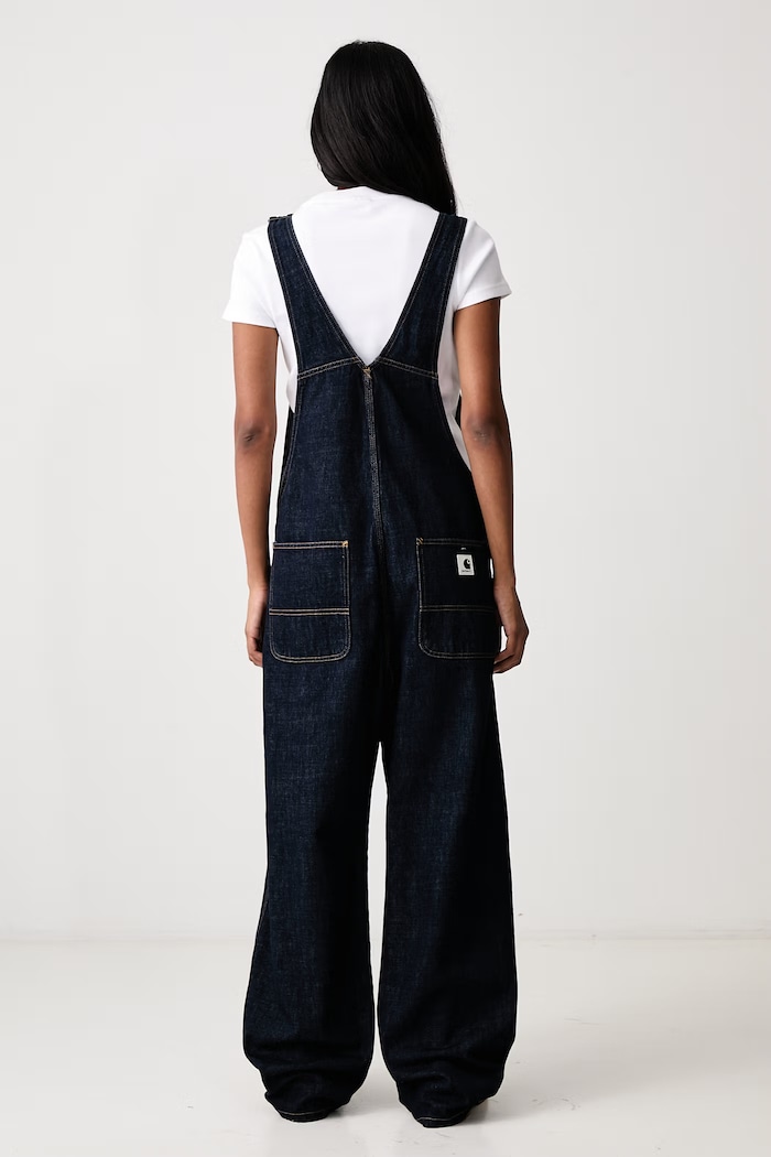 Odzież Carhartt WIP Bib Overall Straight ogrodniczki damskie I036597 granatowy
