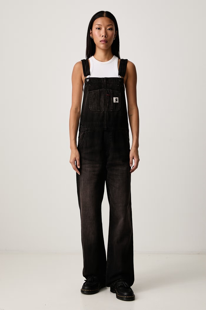Carhartt WIP Bib Overall Straight salopetă pentru femei negru I036597
