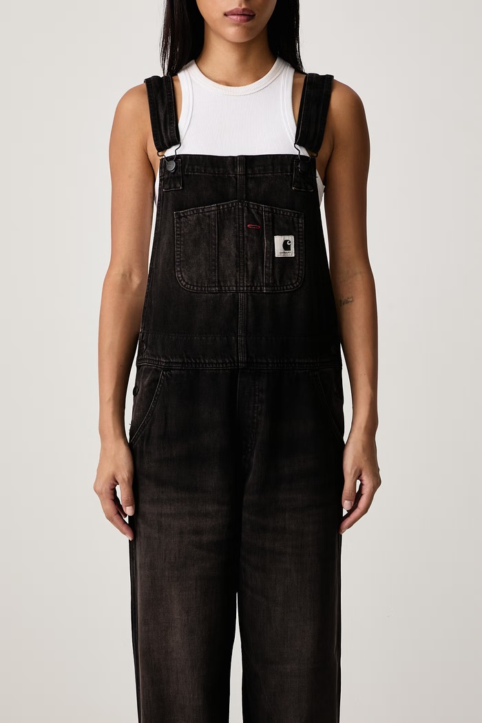 Bib Overall Straight salopetă pentru femei Carhartt WIP negru I036597