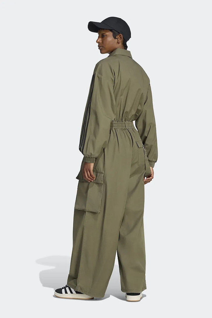 adidas Originals Kombinezon damski bawełniany LE8296 zielony AW26