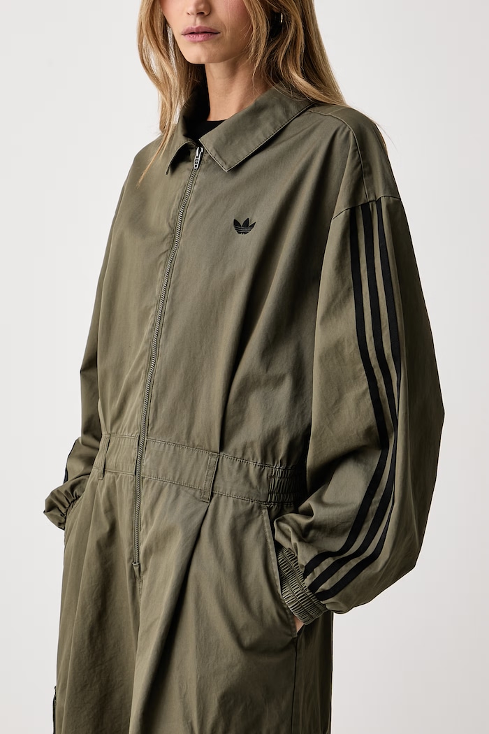 Ολόσωμη φόρμα γυναικεία βαμβακερή adidas Originals LE8296 πράσινο