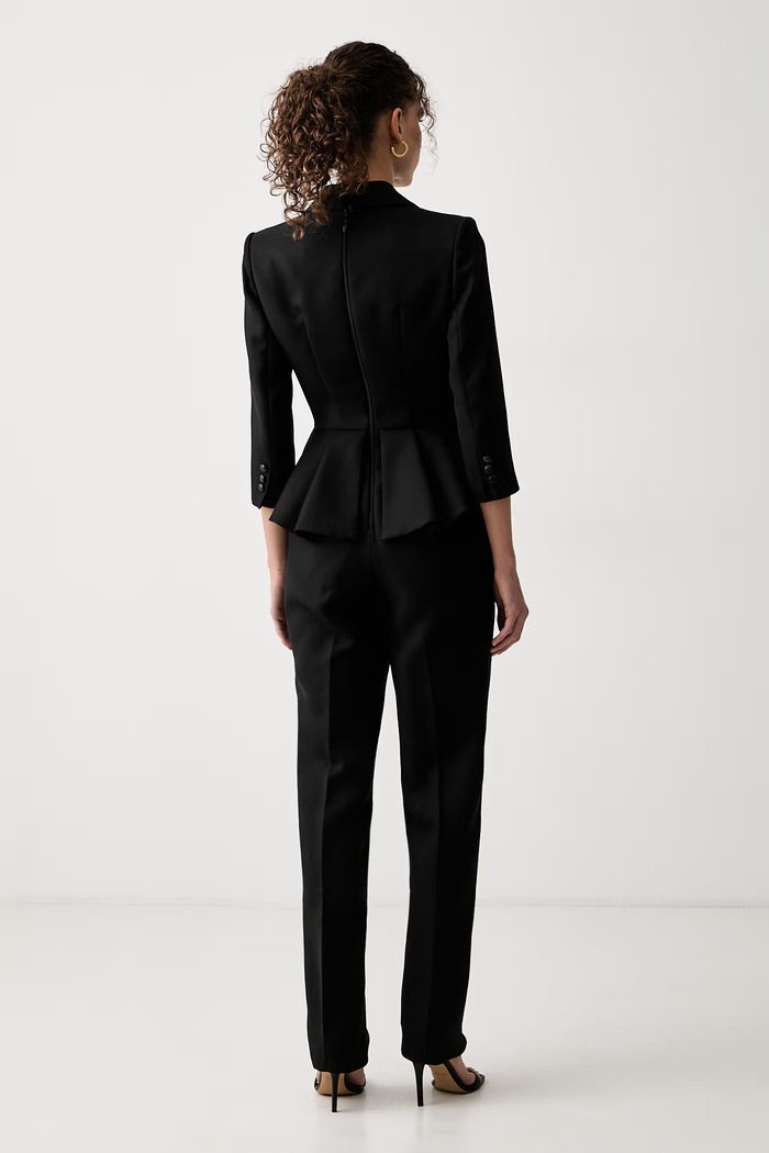 Одежда Elisabetta Franchi Костюм-комбинезон для женщин с шерстью TU06766E2 чёрный