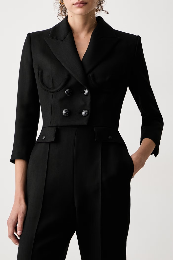 Костюм-комбинезон для женщин с шерстью Elisabetta Franchi TU06766E2 чёрный