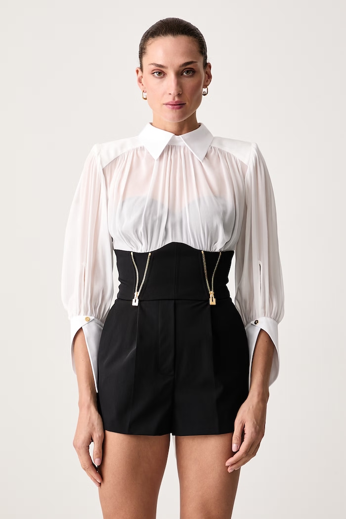 Elisabetta Franchi Kombinezon damski beżowy TU06566E2