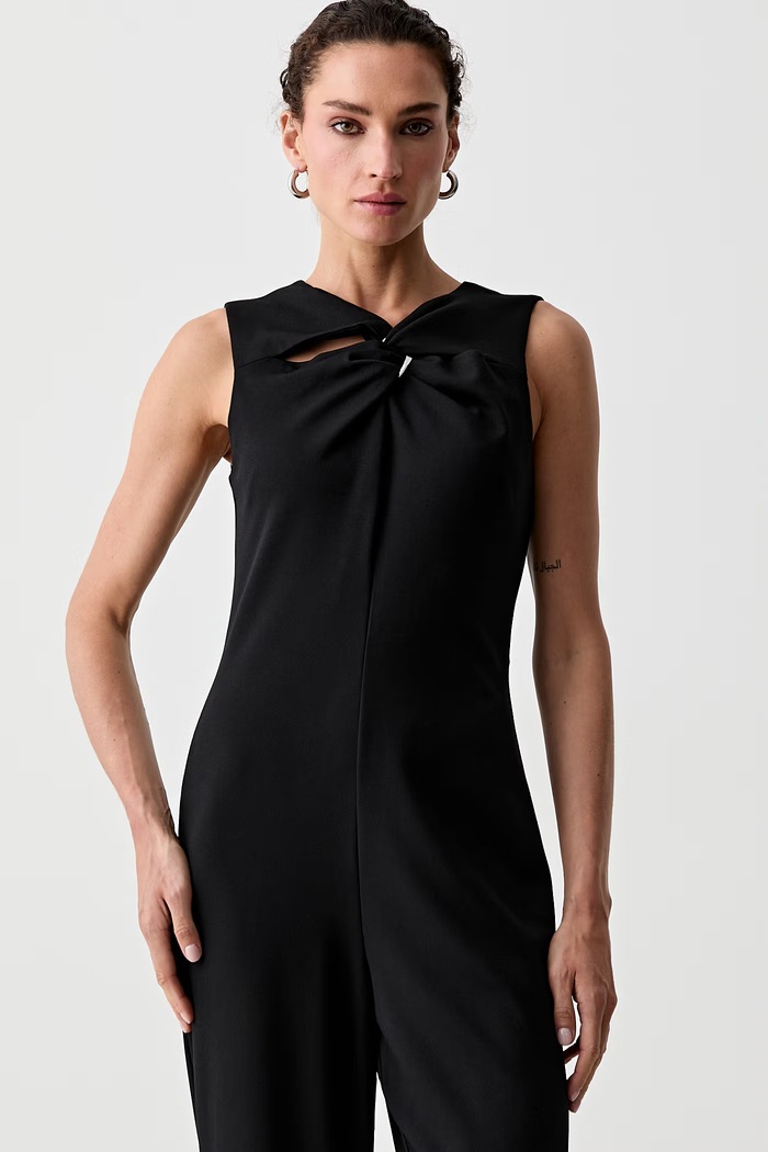 Calvin Klein kombinezon za žene crna LV044G031G