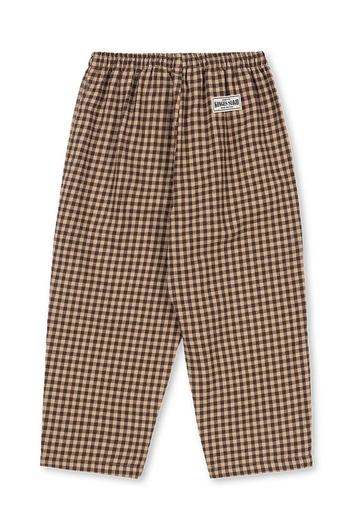 Chłopiec Konges Sløjd Spodnie dziecięce bawełniane FORET PANTS GOTS KS106475.9BY2 brązowy