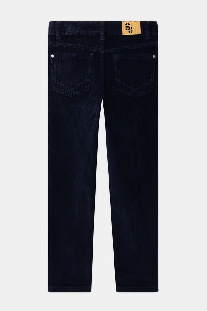 Sergent Major Spodnie slim fit dziecięce bawełniane z elastanem 26H3PG52PAN.128.146 granatowy AW26