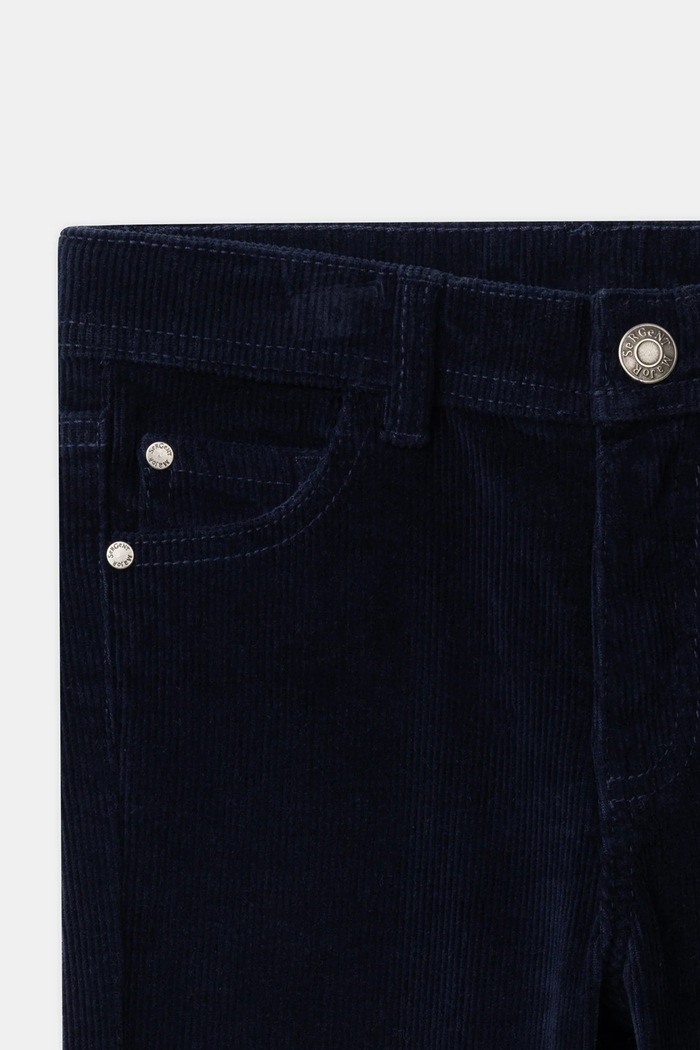 Spodnie slim fit dziecięce bawełniane z elastanem Sergent Major 26H3PG52PAN.110.122 granatowy