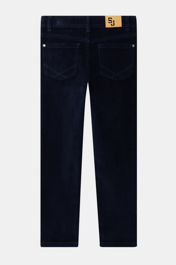 Sergent Major Spodnie slim fit dziecięce bawełniane z elastanem 26H3PG52PAN.98.104 granatowy AW26