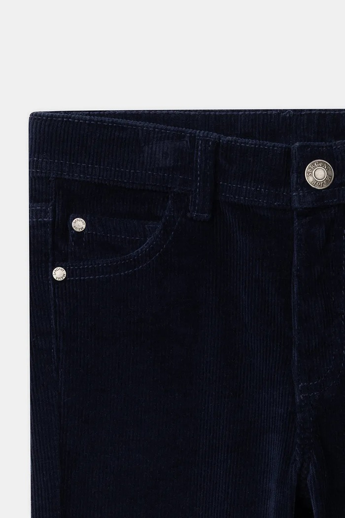 Spodnie slim fit dziecięce bawełniane z elastanem Sergent Major 26H3PG52PAN.98.104 granatowy