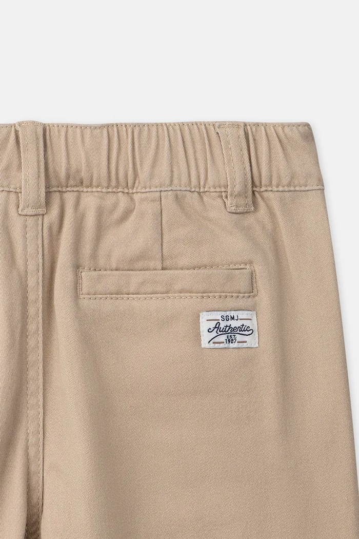 Spodnie chinos dziecięce bawełniane z elastanem Sergent Major 26H3PG32PAN.98.104 beżowy