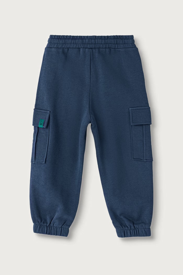 United Colors of Benetton Teplákové nohavice detské bavlnené 3J70GF05M.P.Seasonal tmavomodrá AW26