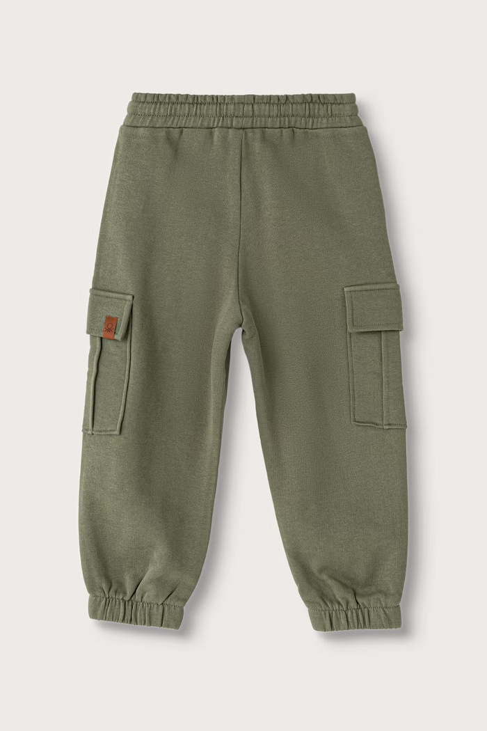 United Colors of Benetton Teplákové nohavice detské bavlnené 3J70GF05M.P.Seasonal zelená AW26