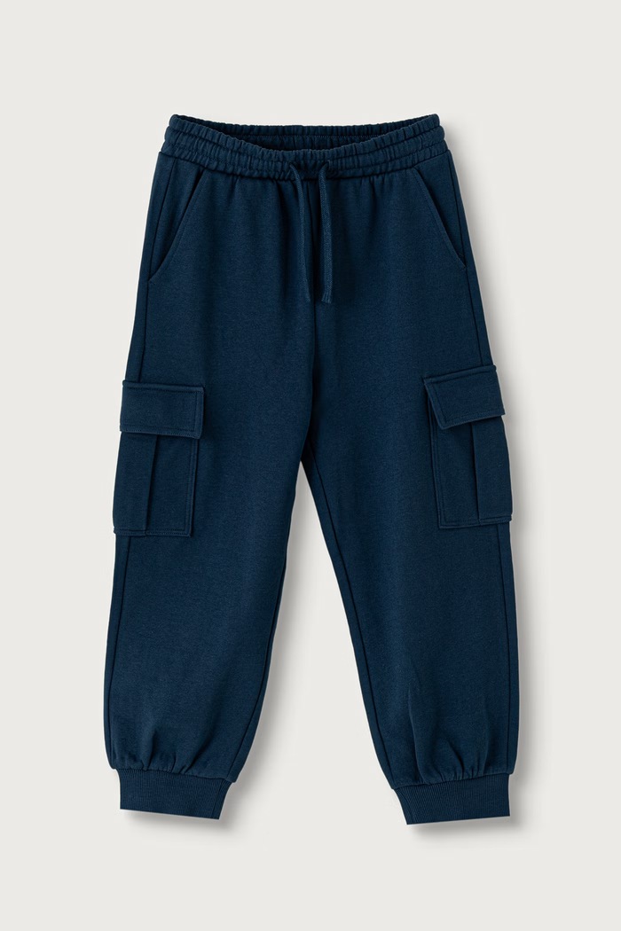 United Colors of Benetton Donji dio trenirke za djecu od pamuka mornarsko plava 3J68CF079.G.Seasonal