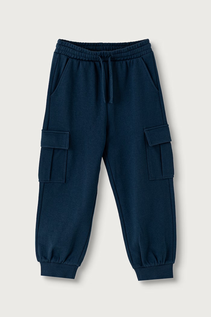 United Colors of Benetton Donji dio trenirke za djecu od pamuka mornarsko plava 3J68CF079.G.Seasonal