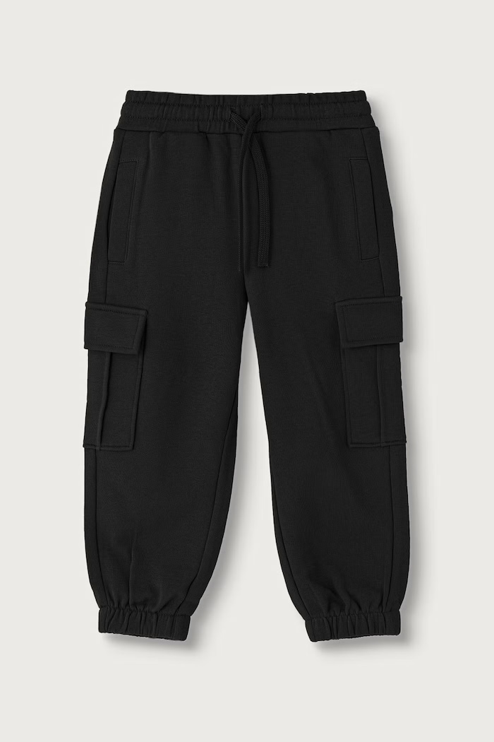 United Colors of Benetton Pantaloni de trening pentru copii din bumbac negru 3J68CF079.G.Seasonal