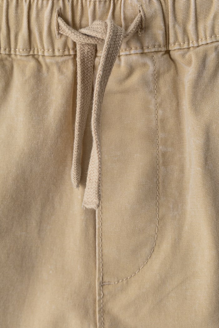 Chłopiec United Colors of Benetton Spodnie cargo dziecięce bawełniane z elastanem 44KYCF05Z.G.Seasonal beżowy