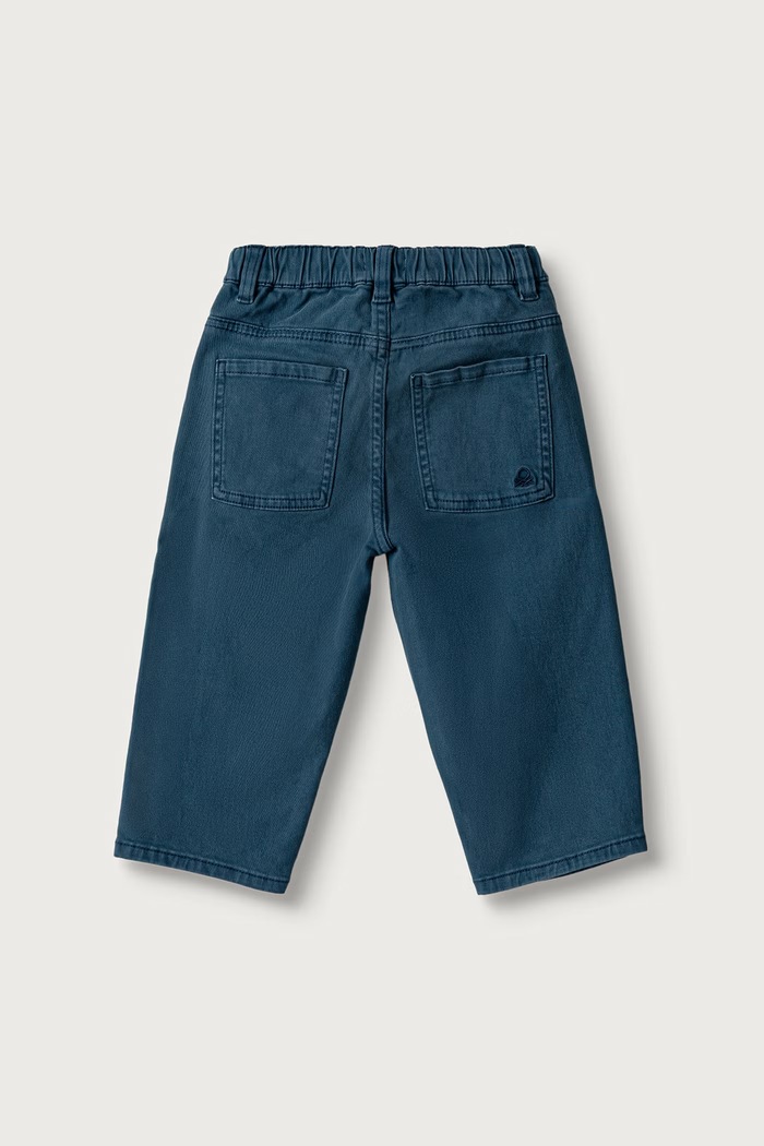 United Colors of Benetton Spodnie dziecięce bawełniane z elastanem 46F5GF037.P.Seasonal granatowy AW26