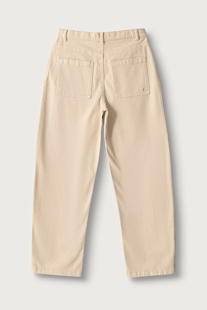 United Colors of Benetton Ravne hlače za djecu s pamukom 46F5CE04W.G.Seasonal bež AW26