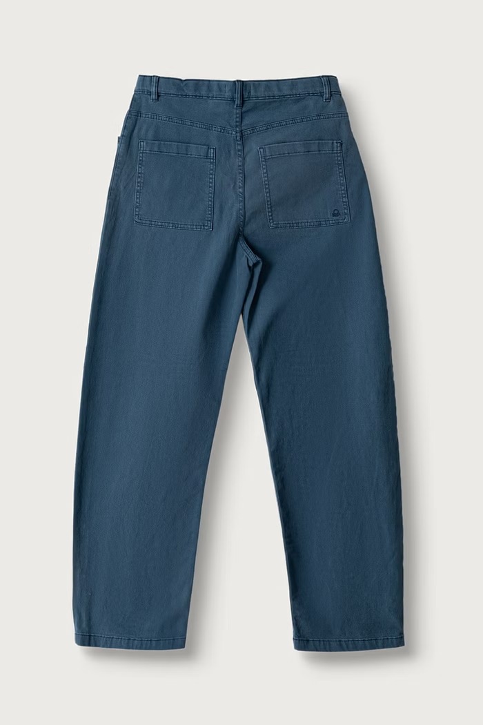 United Colors of Benetton Ravne hlače za djecu s pamukom 46F5CE04W.G.Seasonal mornarsko plava AW26