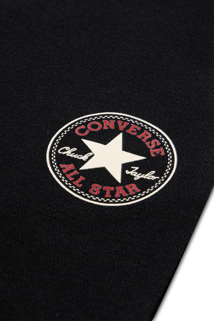 Chłopiec Converse Spodnie dresowe dziecięce z bawełną 9CJ626 czarny