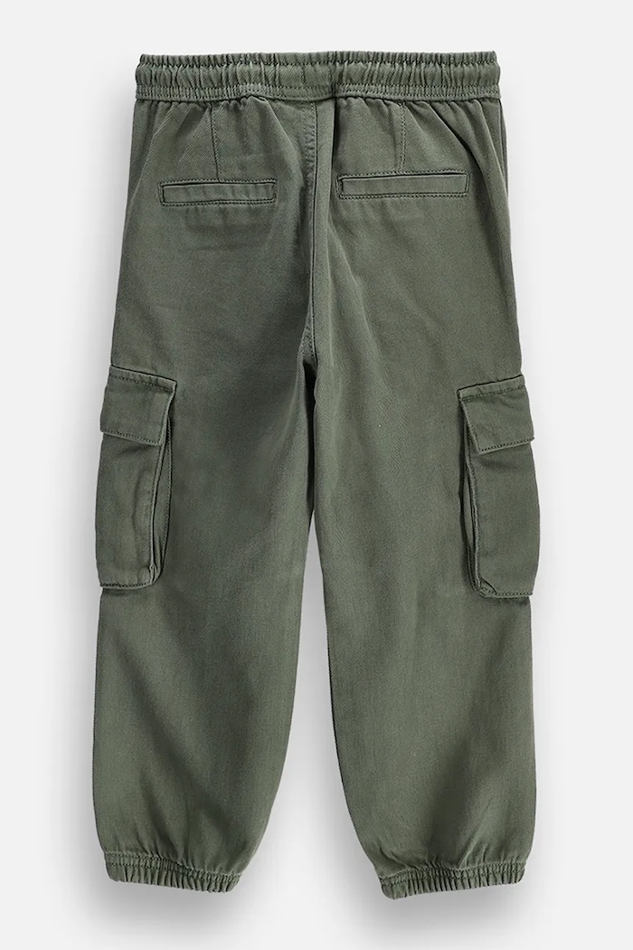 Coccodrillo Boyfriend kalhoty dětské bavlněné ZC6119101RBK zelená AW26